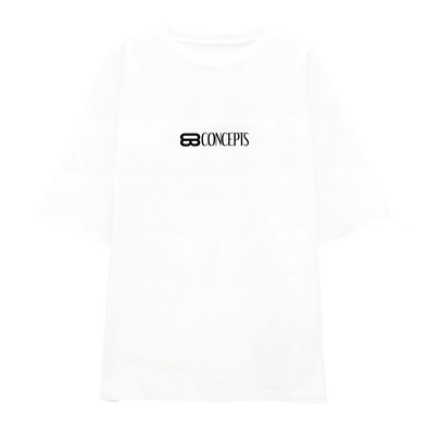 Main Logo White Oversized Tee