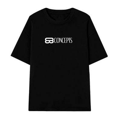 Main Logo Black Oversized Tee