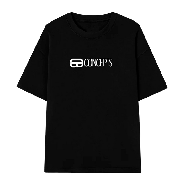 Main Logo Black Oversized Tee