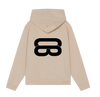 Main Logo Beige Oversized Hoodie