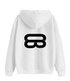 Main Logo White Oversized Hoodie