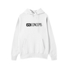 Main Logo White Oversized Hoodie