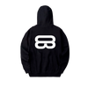 Main Logo Black Oversized Hoodie