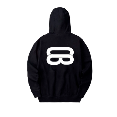 Main Logo Black Oversized Hoodie